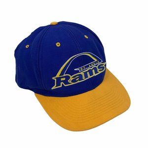 St Louis Rams Logo 7 Snapback Baseball Hat Embroidered Arch Vintage NFL